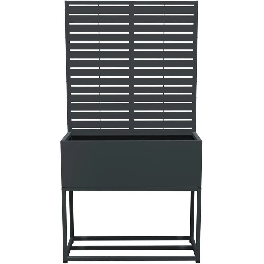Westmann Pflanzkasten mit Rankgitter Dekora 4 Anthrazit 42,5x90x174cm