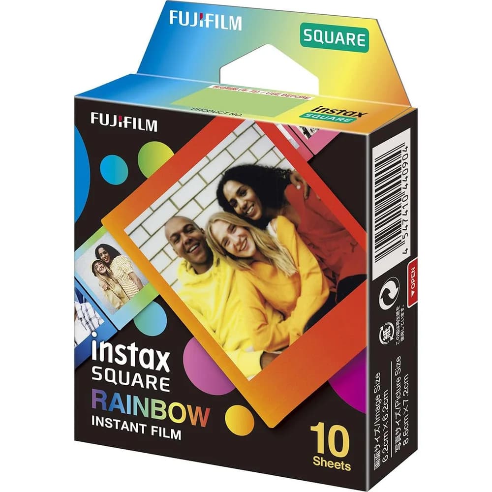 FUJIFILM Sofortbildfilm Fujifilm Instax Square Film Rainbow WW1