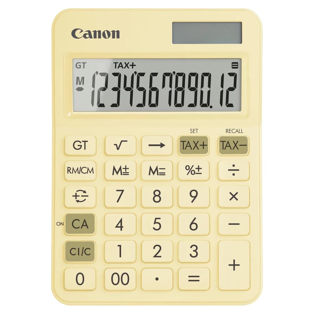 Canon Tischrechner LS-125KB-PYL pastellgelb