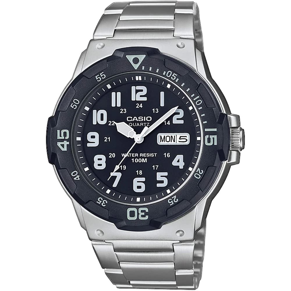 Casio MRW-200HD-1BVEF Collection Herrenuhr Silber/Schwarz