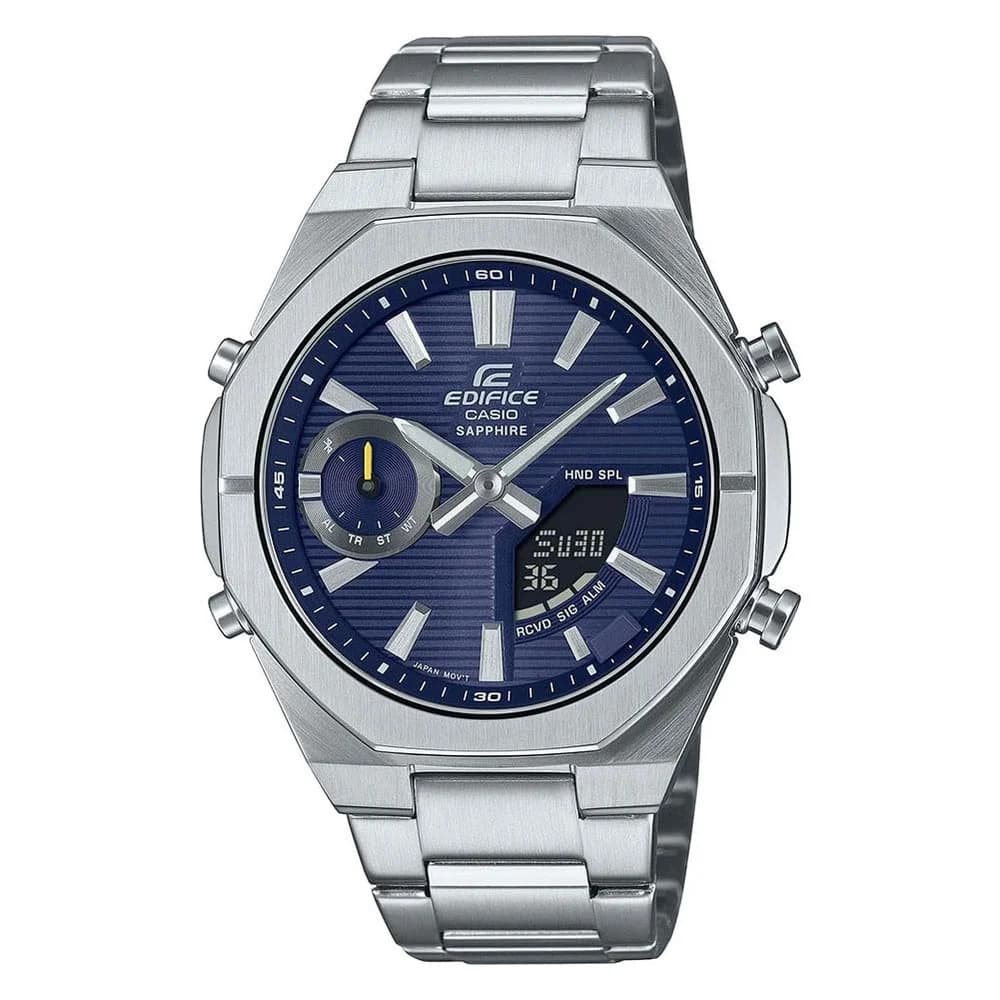 Casio ECB-S10D-2AEF Edifice Herrenuhr Bluetooth Stahl/Blau