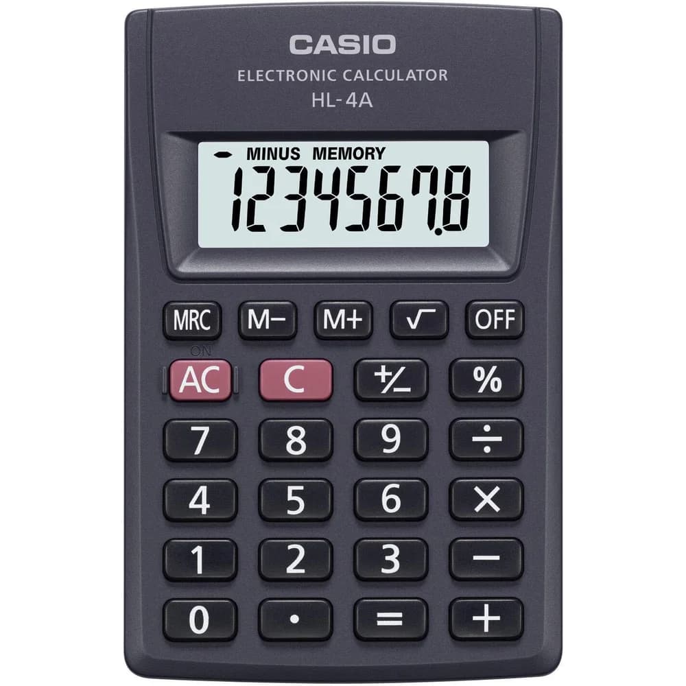 CASIO Taschenrechner HL-4A schwarz
