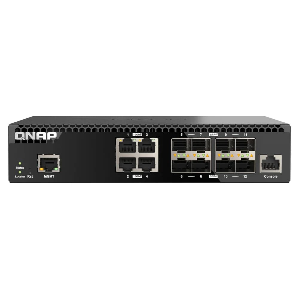 QNAP QSW-M3212R-8S4T Netzwerk-Switch Managed 10G Ethernet (100/1000/10000) 1U