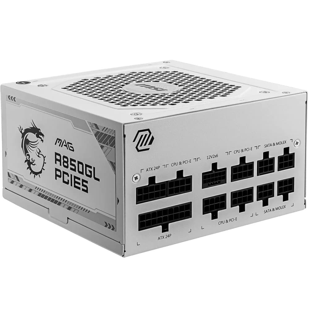 MSI MAG A850GL PCIE5 WHITE | 850W PC-Netzteil