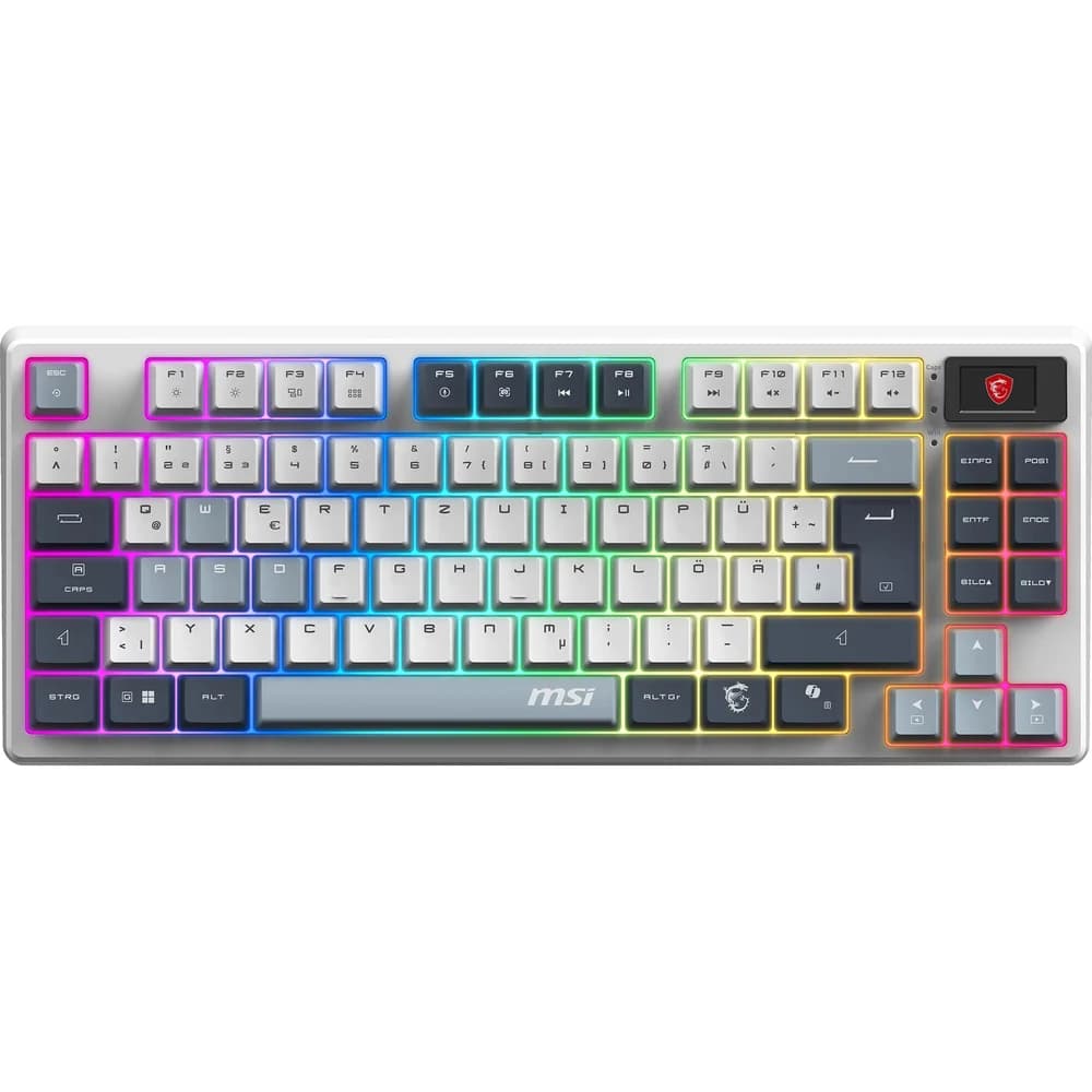 MSI FORGE GK600 TKL WIRELESS SKY Gaming-Tastatur weiß