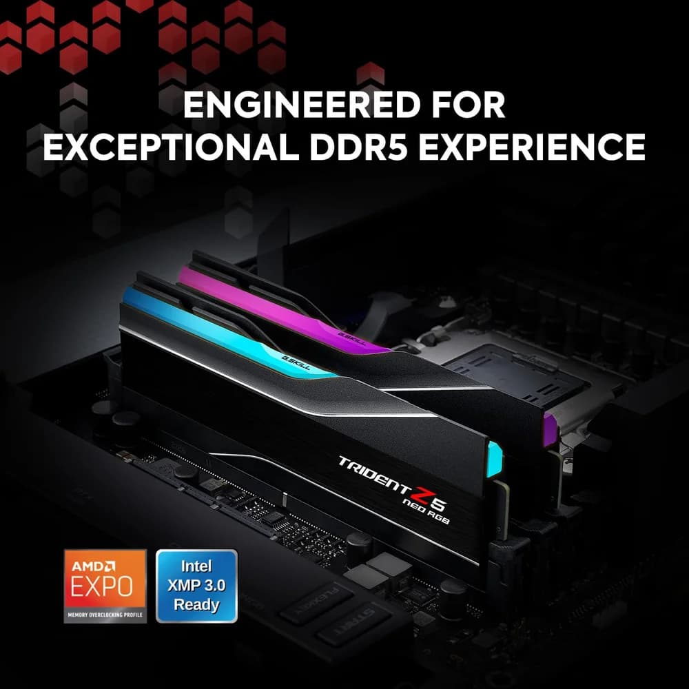 G.Skill Trident Z5 Neo RGB AMD 32GB (2x 16GB) Kit DDR5 6000 MHz