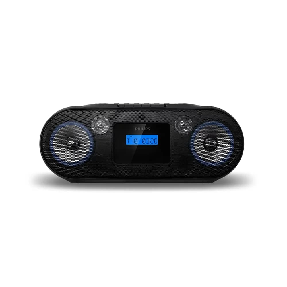 PHILIPS TAZ7500/10 Radiorekorder mit CD-Spieler, Schwarz