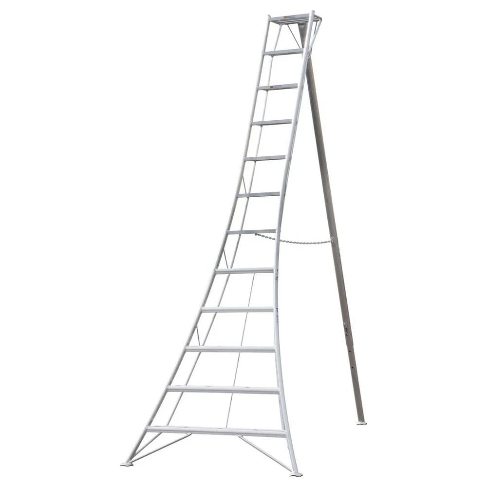 Niwaki Aluminium 3-Holm-Gartenleiter (272x148x360 cm),aluminium,