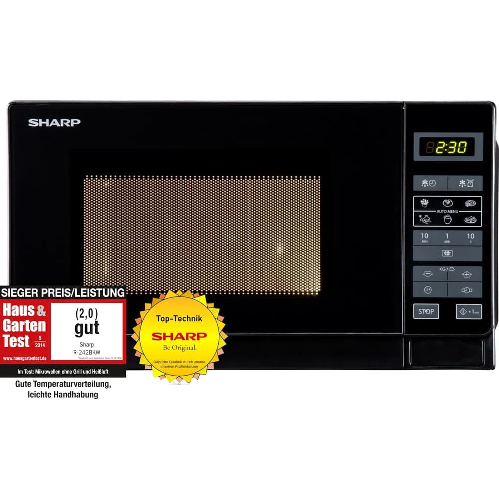 Sharp Solo-Mikrowelle R242BKW