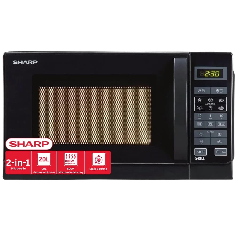 Sharp Mikrowelle 2in1 R642BKW