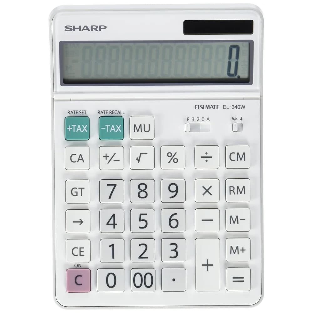 Sharp Tischrechner EL-340W weiß