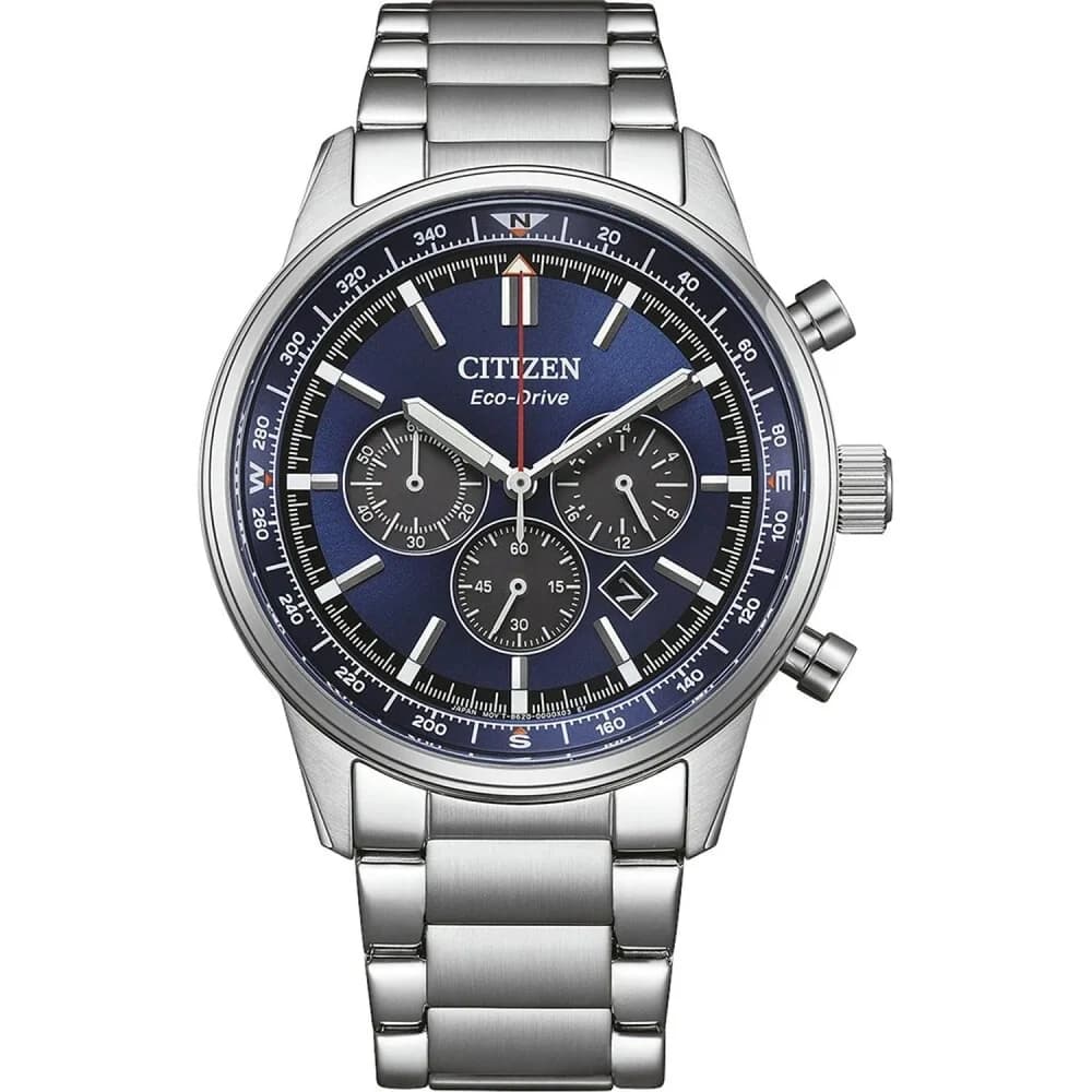 Citizen Herrenarmbanduhr Chronograph CA4720-52L - Blau