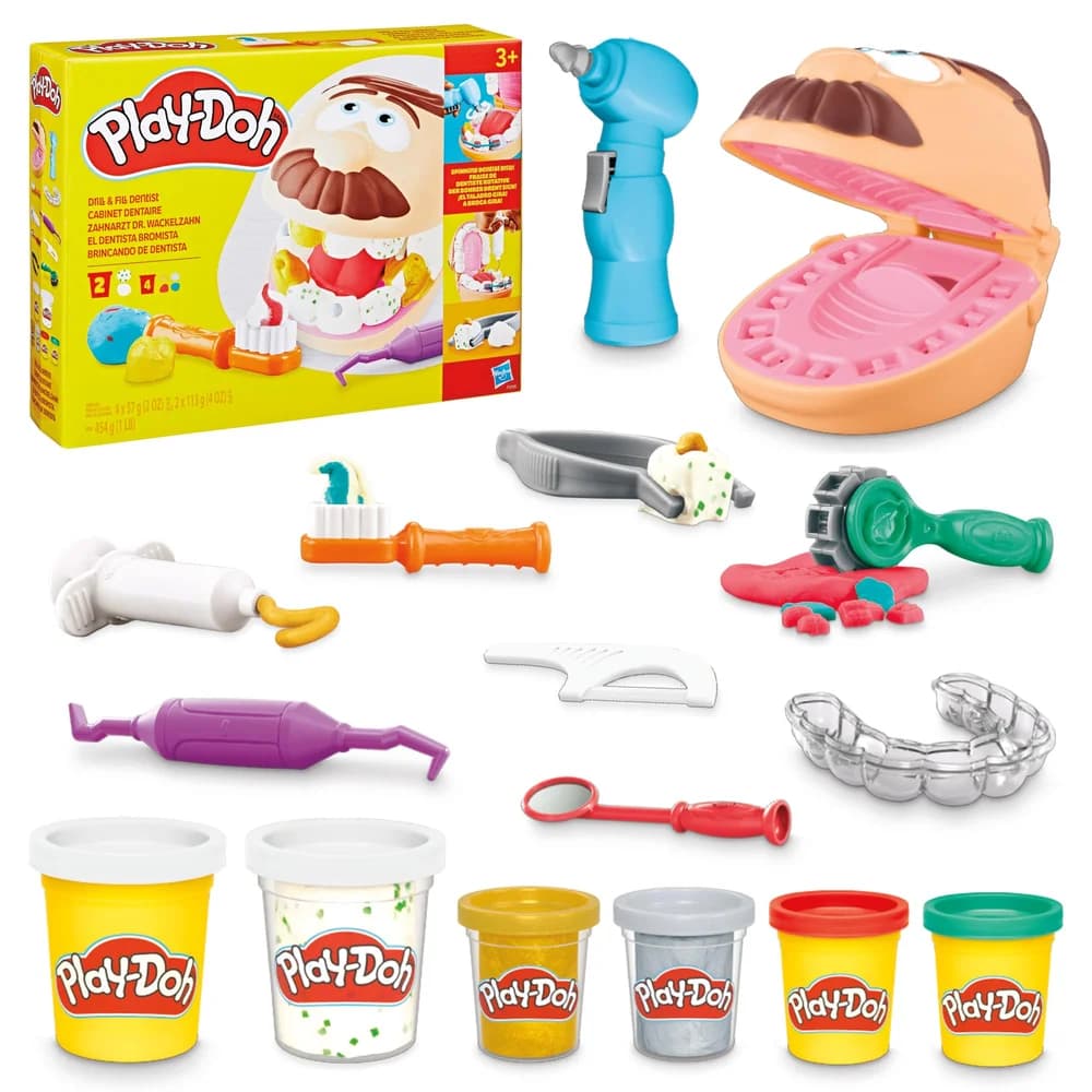 Hasbro Knete F12595L0 Play-Doh Zahnarzt Dr. Wackelzahn