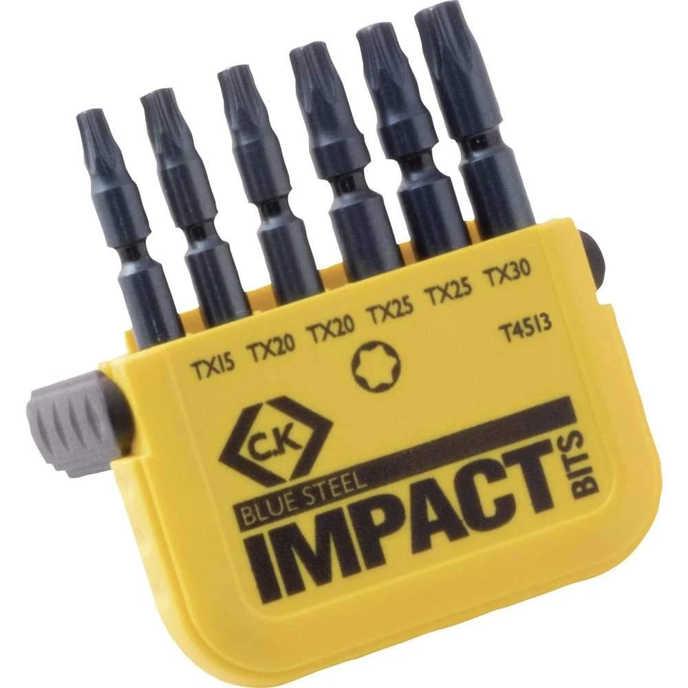 CK T4513 - Bit-Satz Blue Steel, 6-teilig Torx (TX)