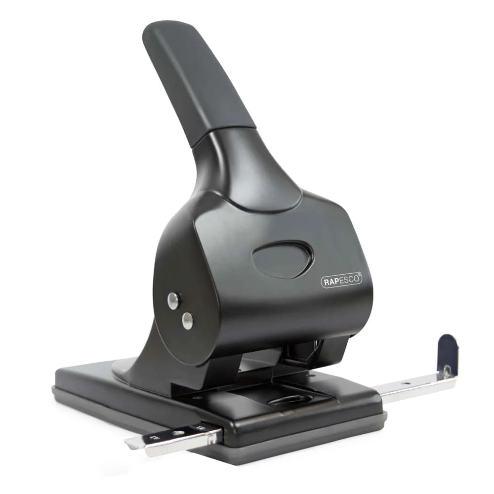 Rapesco Registraturlocher 2-Löcher Kunststoff, Metall 65 Blatt 1015 Schwarz
