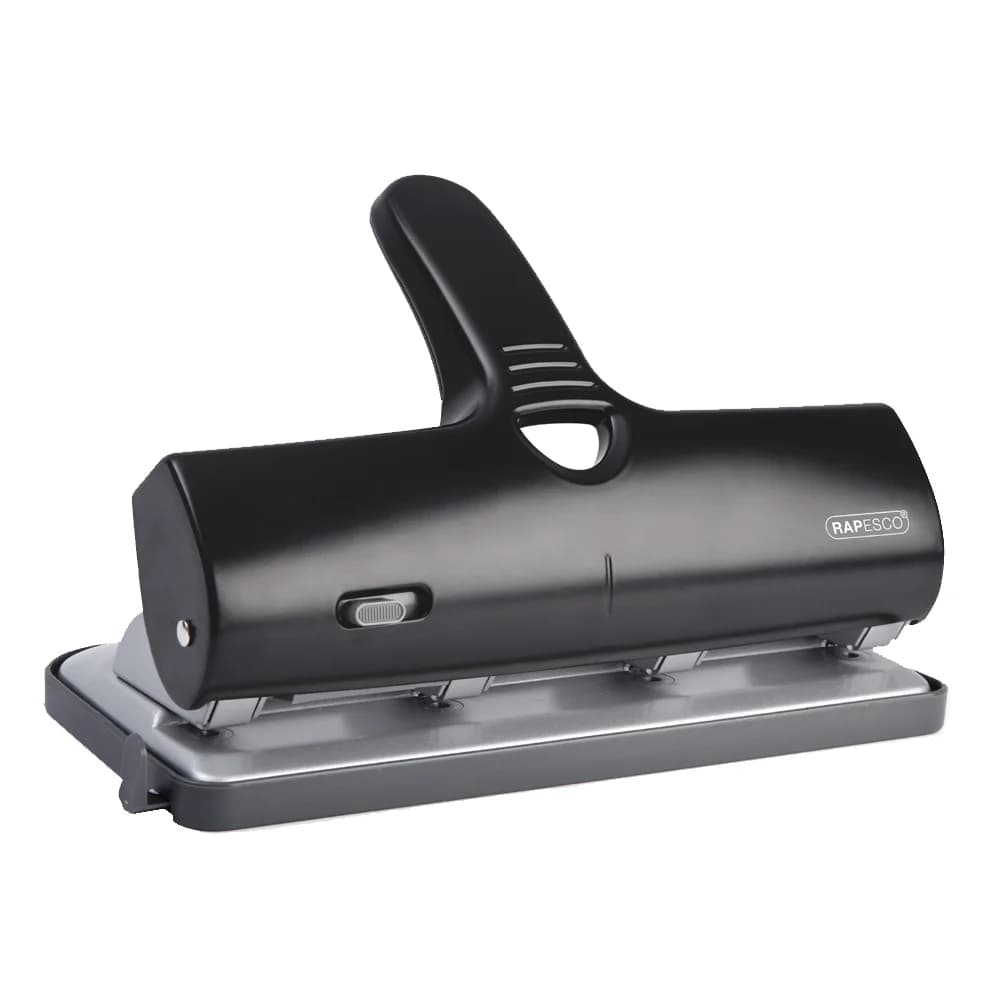 Rapesco Doppellocher ALU-40 1293 40Blatt 4fach-Lochung schwarz