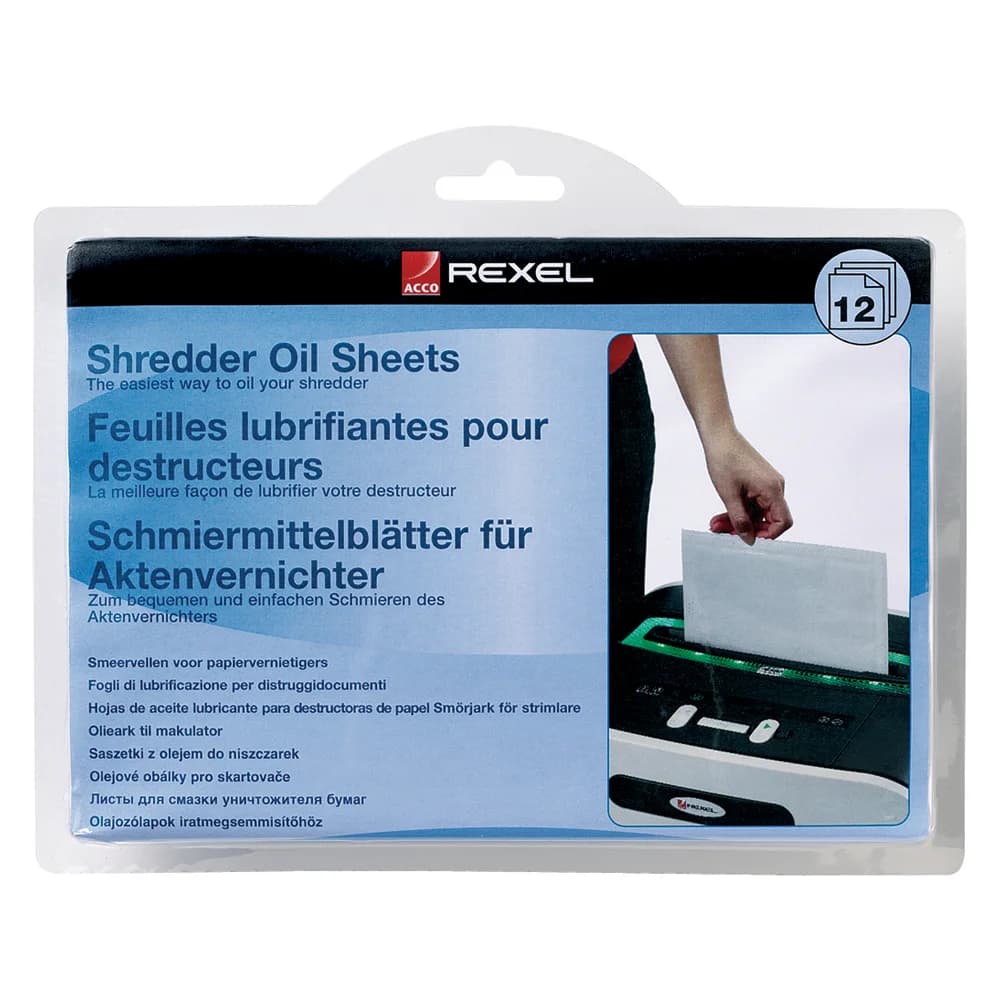 Rexel Öl-Blätter 2101949 für Aktenvernichter 20 St./Pack.