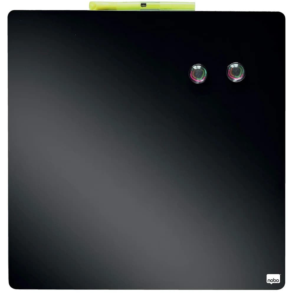 NOBO Magnettafel Tafelquadrat Stahl magnetisch 360x360mm schwarz