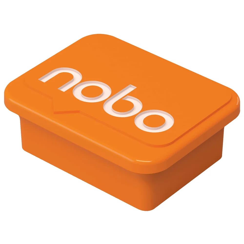 NOBO Magnet Magnet eckig 18x22mm orange VE=4 Stück