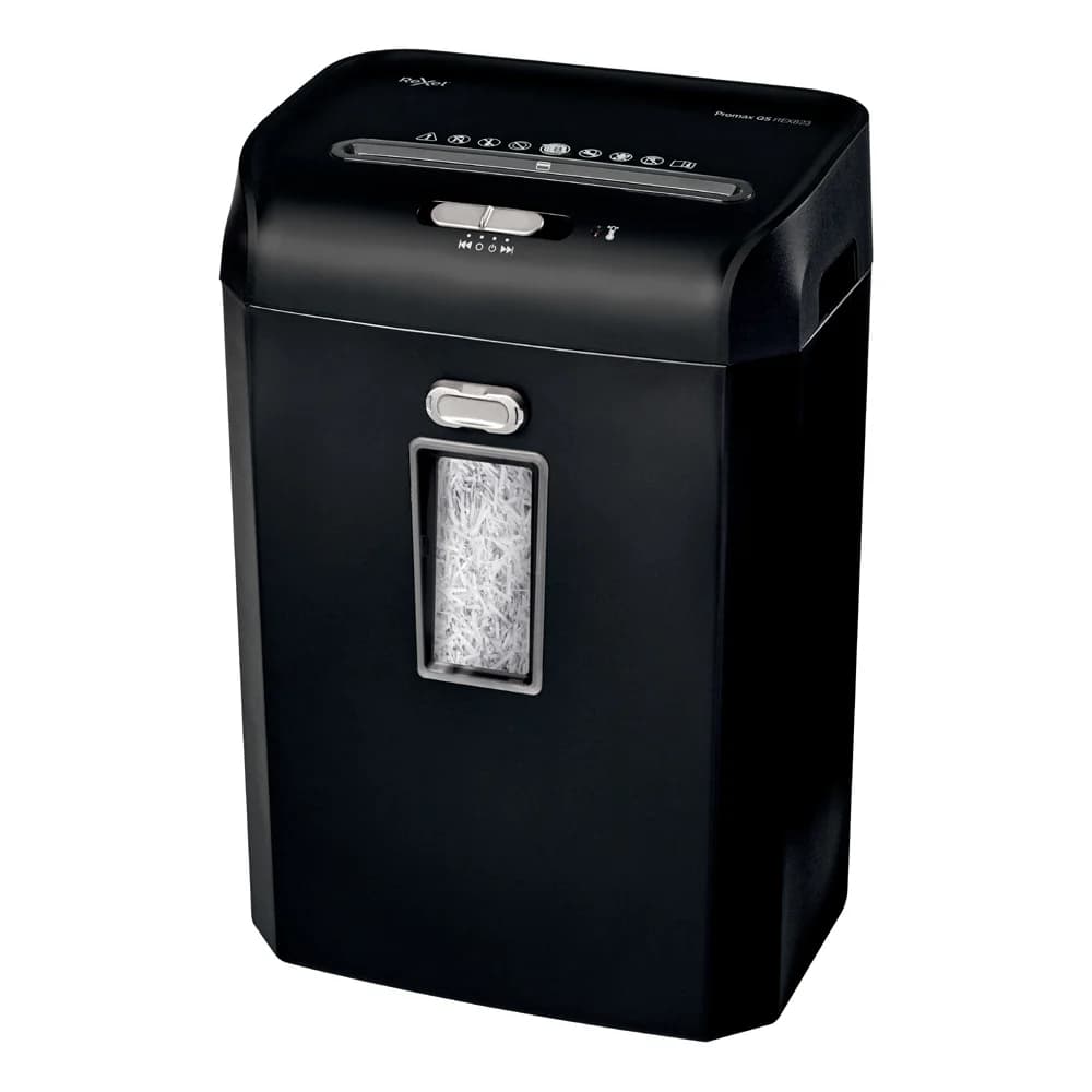 Rexel Aktenvernichter ProMax QS REX823 4x40mm Partikelschnitt 8 Blatt schwarz