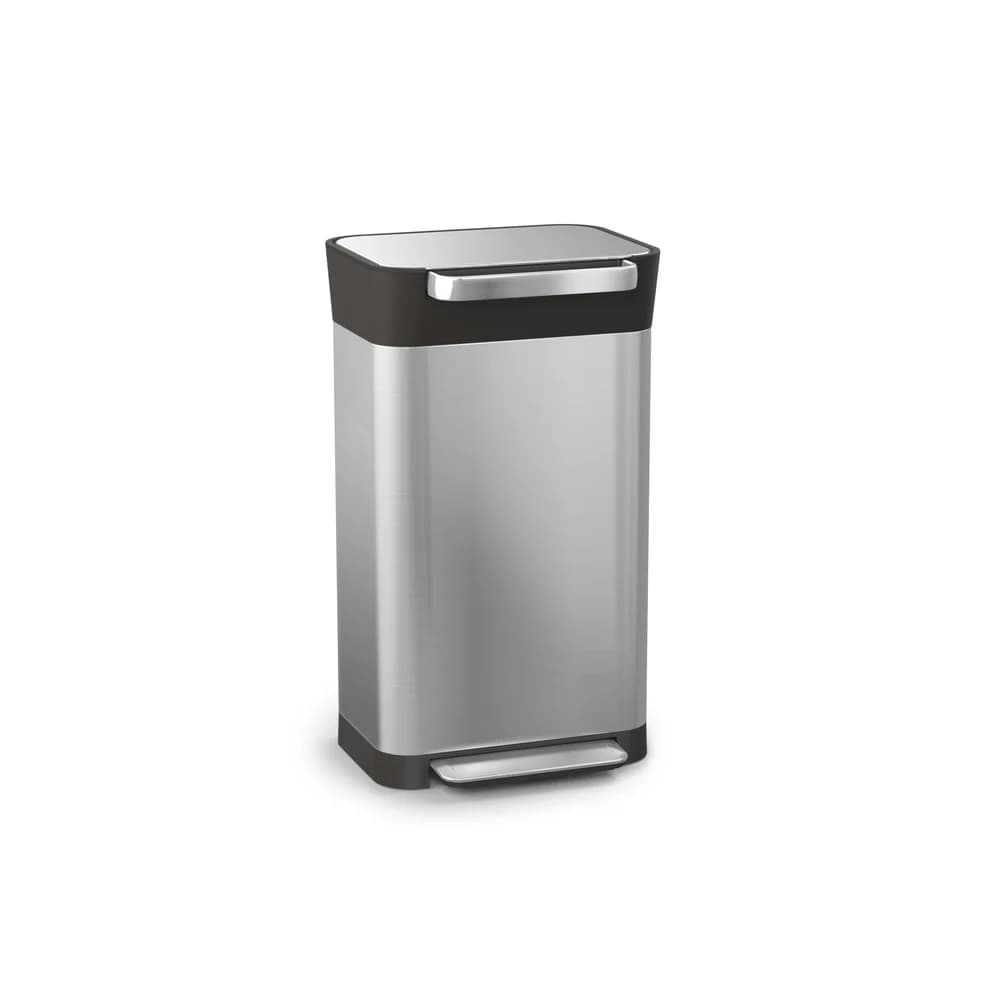 Joseph Joseph Titan Edelstahl 30L Abfalleimer inkl. Abfallpres