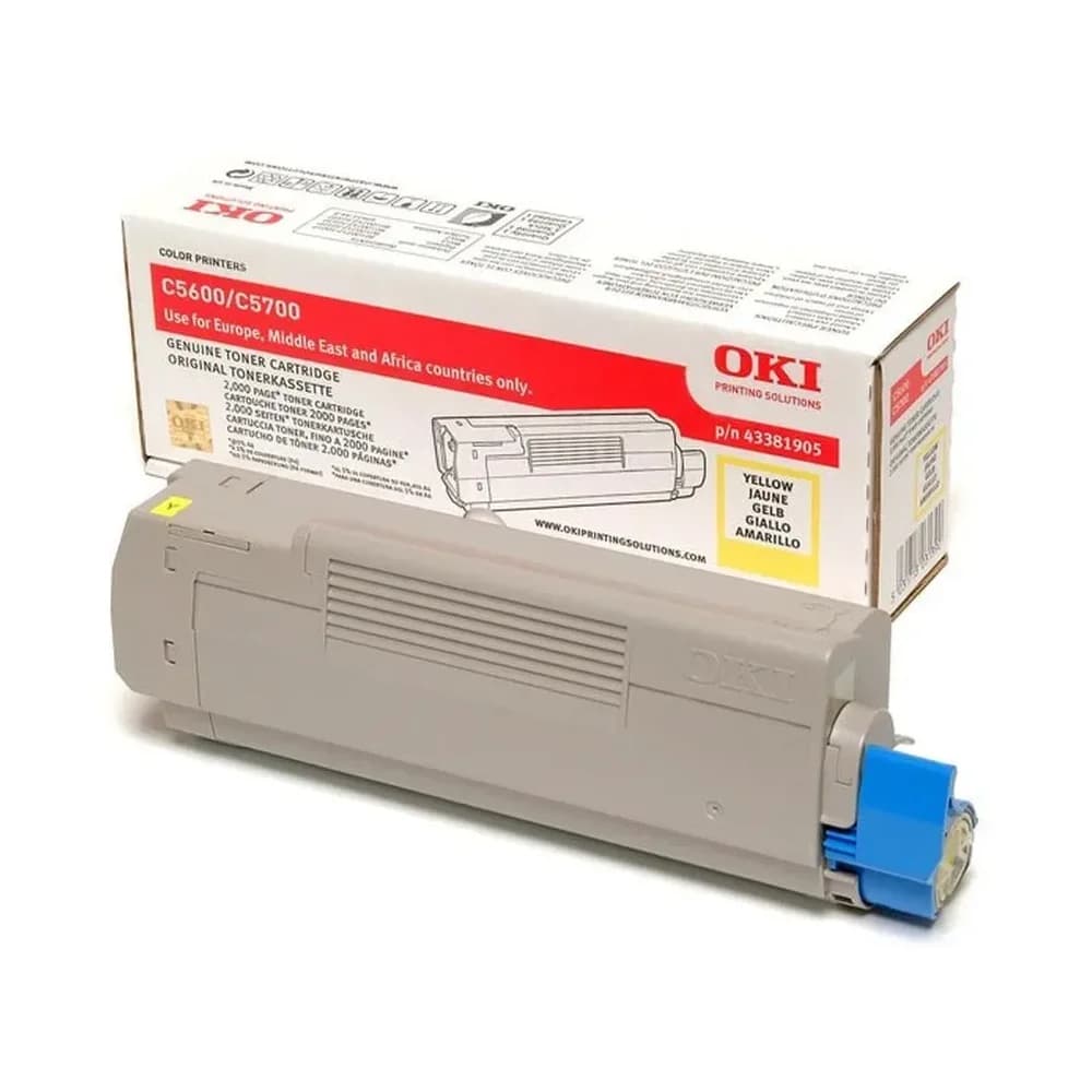 Oki Toner 43381905 yellow