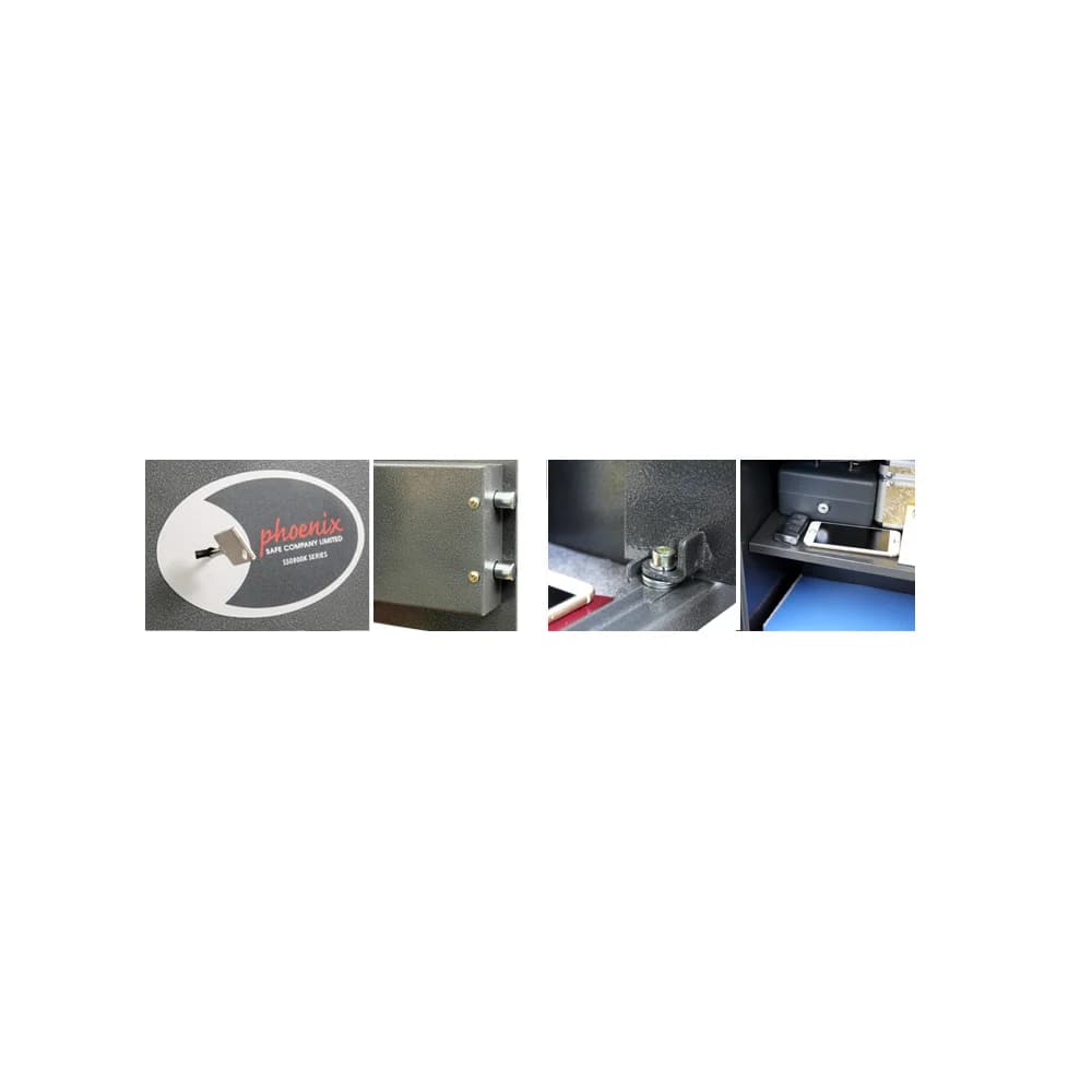 Phoenix Safe Co. Vela SS0801KD 10 l Stahl Graphit