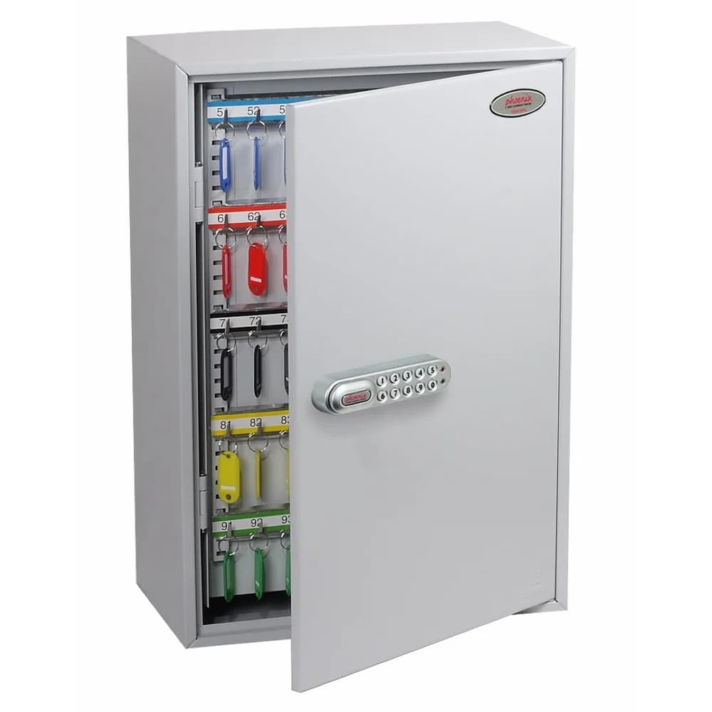 Phoenix Tresor Schlüsselschrank KC0605E Elektronikschloss 300 Haken grau