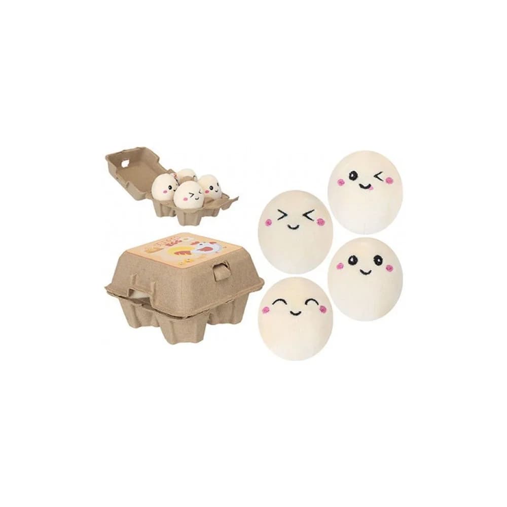 Triton Kuscheltier 4er Foodies Plüsch Egg Box