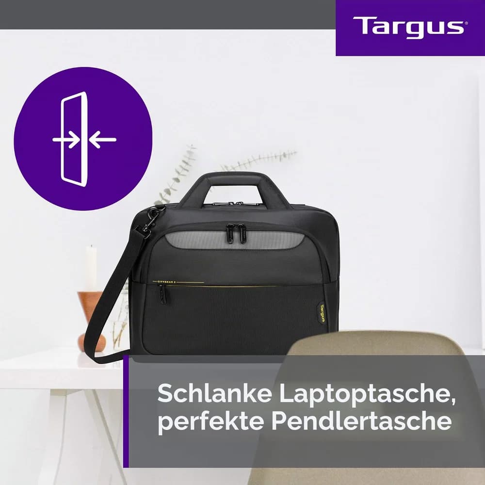Targus® CityGear 15.6" Topload Laptop Case Black