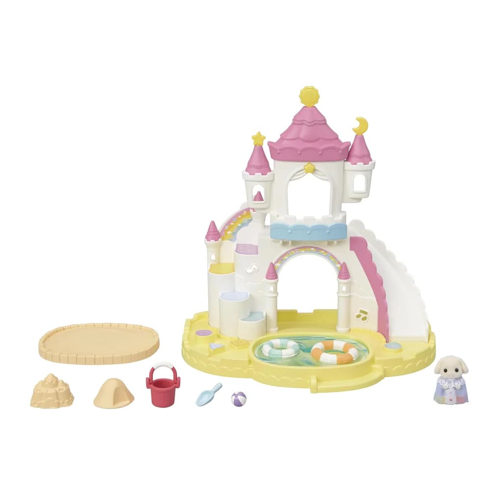 SYLVANIAN FAMILIES Erlebniskindergarten Sandkasten und Pool, mit Figur