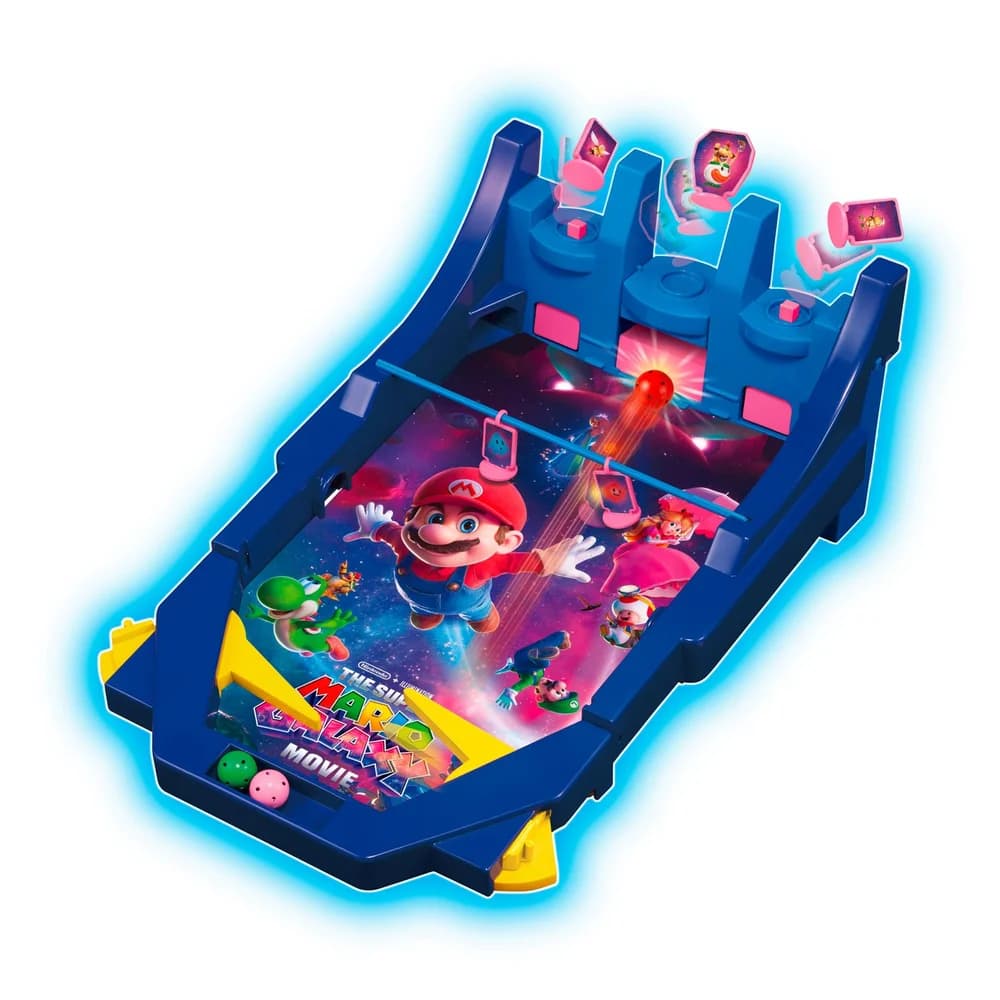 EPOCH Games Spiel Super Mario™ Galaxy Movie Battle Pinball, Familienspiel bunt
