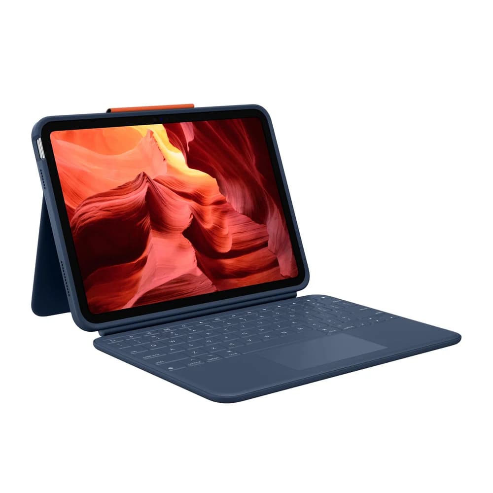 Logitech Rugged Combo 4 Touch QWERTZ Deutsch Smart Connector Blau