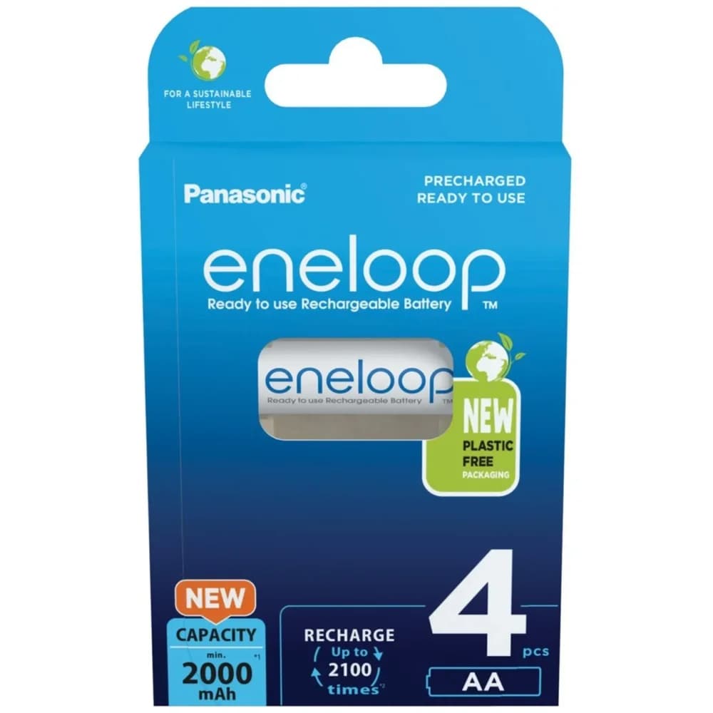 eneloop 4x Akkus Mignon AA 2000 mAh