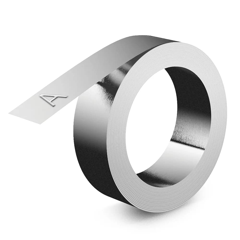 DYMO Beschriftungsband Prägeband Rhino Aluminium selbstklebend 3,65mx12mm