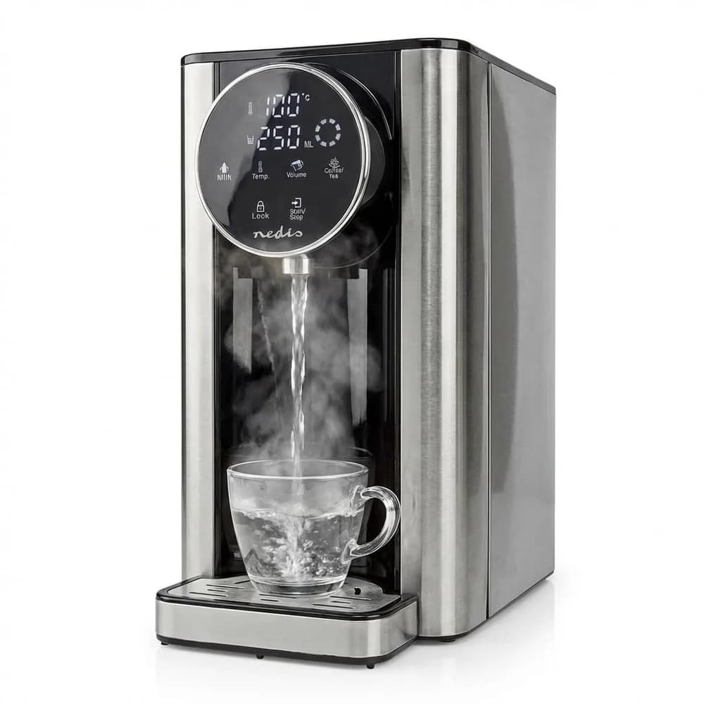 Nedis Heißwasserspender - 2600 W - 2.7 l - Aluminium / Schwarz