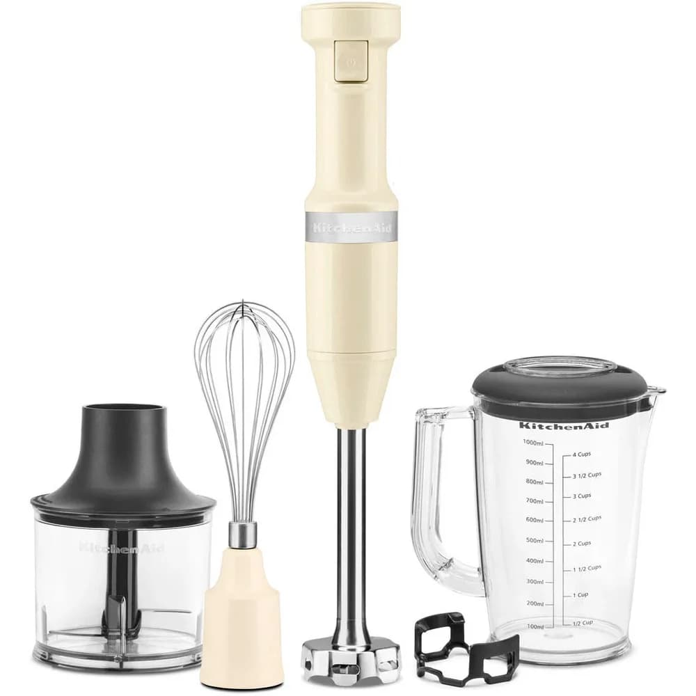 KitchenAid Stabmixer mit Zubehör 5KHBV83 - beige