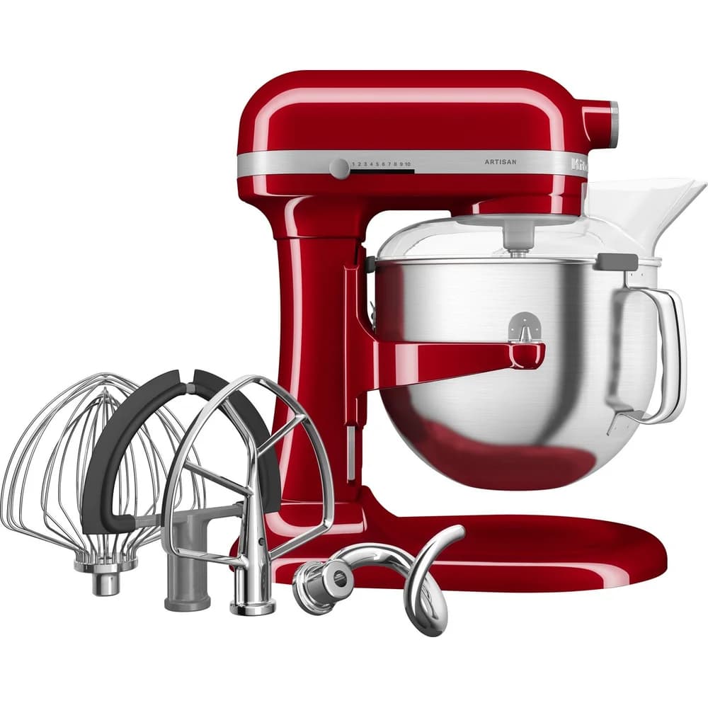 KitchenAid 5KSM70SHXEER Artisan - Rot/Schwarz/Creme