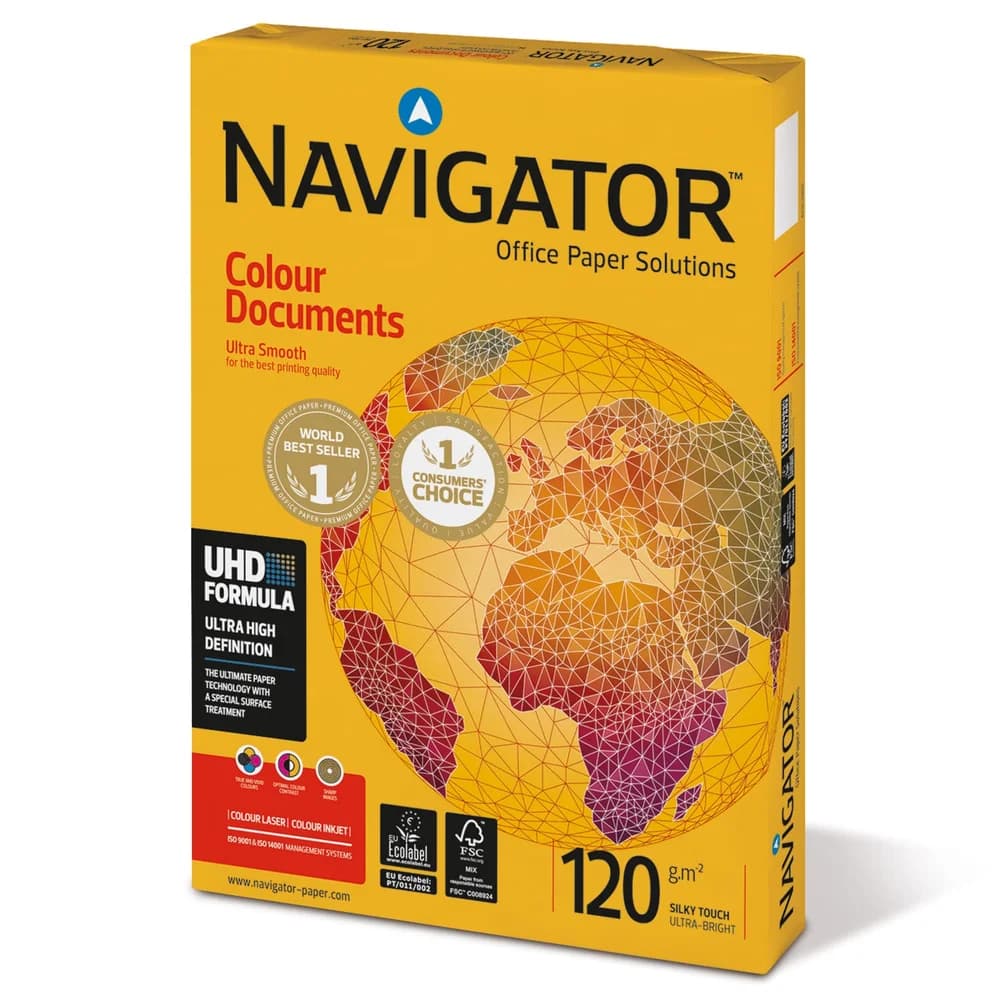 Navigator Colour Documents - A4, 120 g/qm, weiß, 250 Blatt