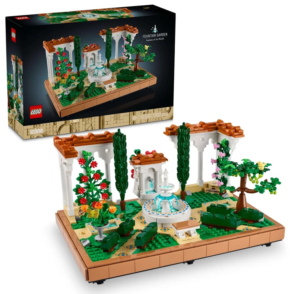 LEGO® Springbrunnengarten