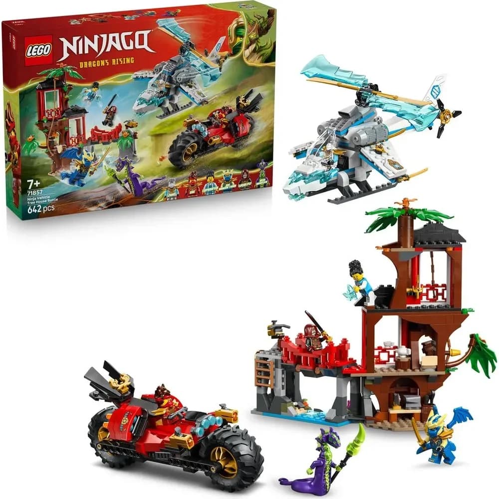 LEGO Showdown am Baumhaus mit dem Ninja-Bike (71857)