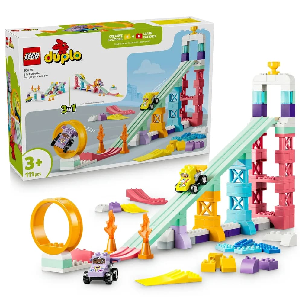 LEGO Kreative Sprungschanzen mit kleinen Flitzern 3-in-1-Set