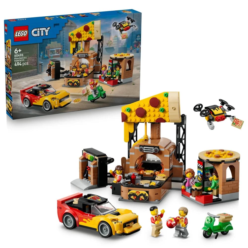 LEGO® City Pizzeria-Lieferfahrzeuge 60496