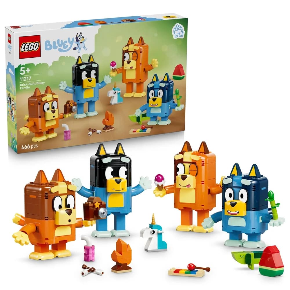 Bluey 11217 Blueys Familie aus Steinen