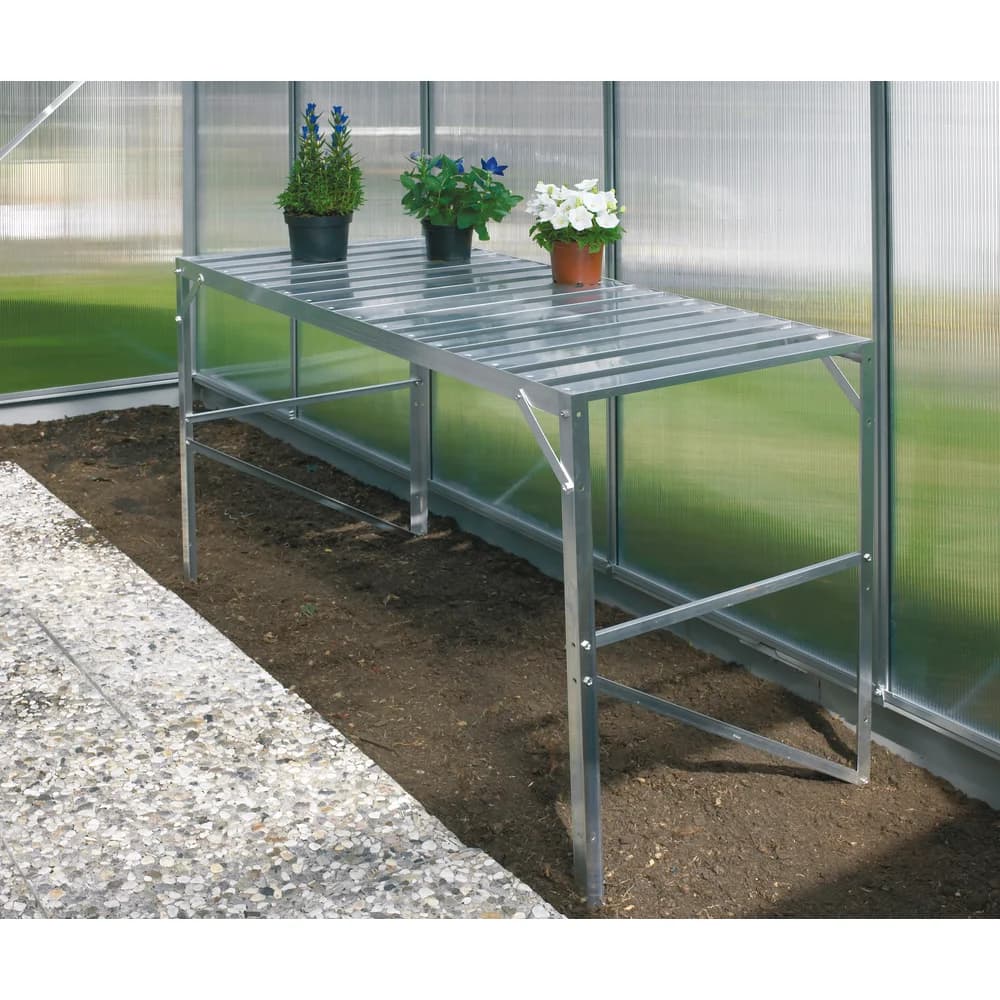 Vitavia Alutisch, 1 Ablage, 121x54x76cm, aluminium eloxiert
