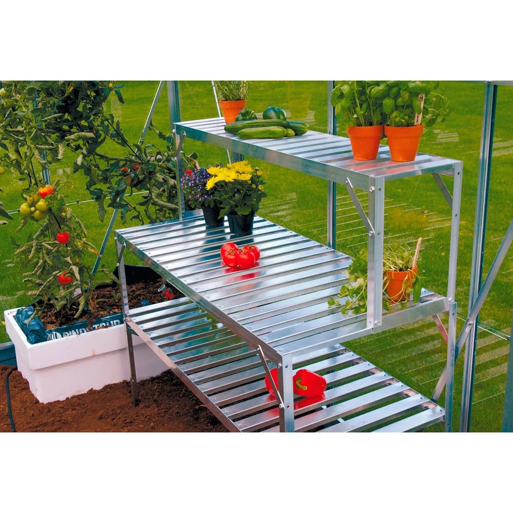 VITAVIA Alu-Tischaufsatz, BxL: 27,56 x 121,3 cm - grau