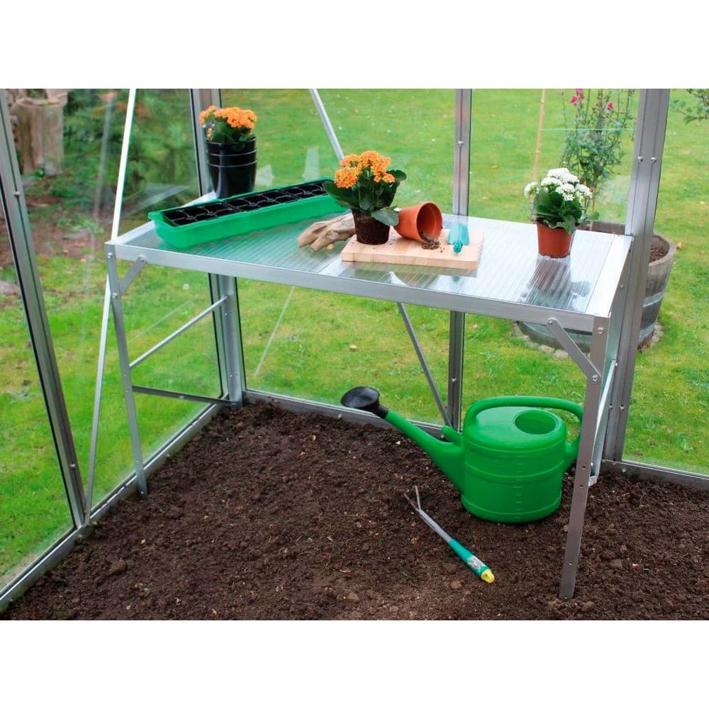 Vitavia Alutisch, 1 Ablage, HKP, aluminium eloxiert