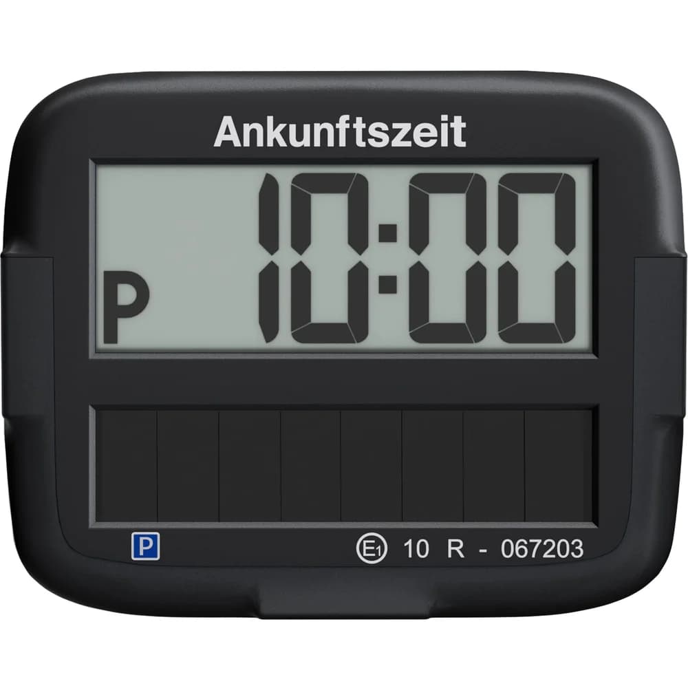 Needit Park Micro Solar solarbetriebene Parkscheibe Schwarz