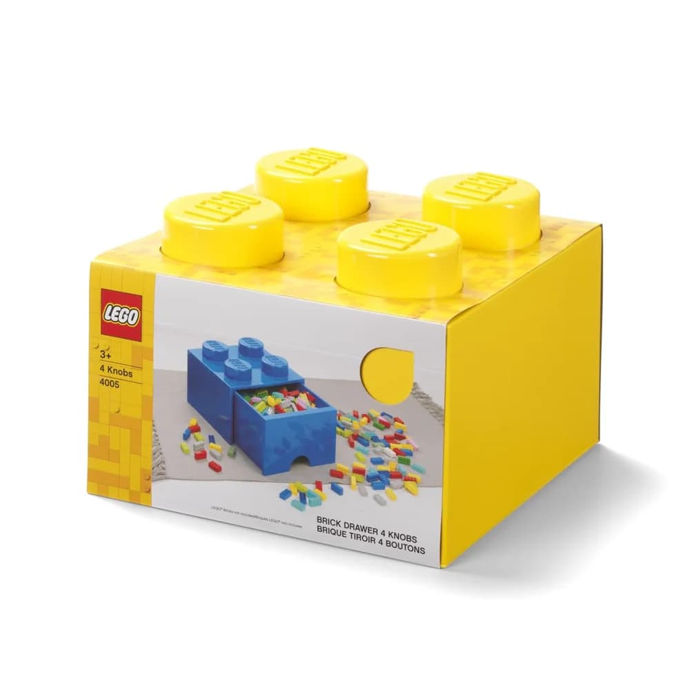 Room Copenhagen Kiste LEGO Brick Drawer 4 gelb