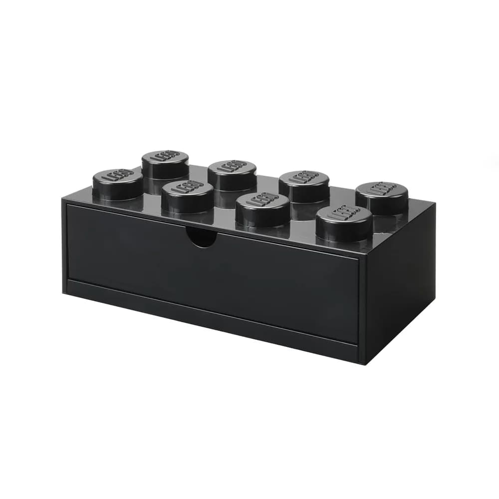 Room Copenhagen LEGO Schreibtischschublade 8 (schwarz, Noppen)